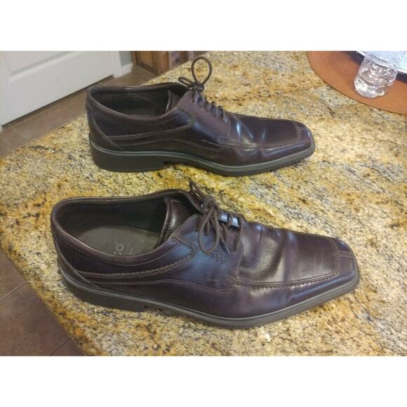Ecco Barcelona Brown Oxford Shoe Apron Toe Dress Casual Business Men 45 US 11 main image 10